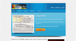 Desktop Screenshot of exhaustprosmadison.com